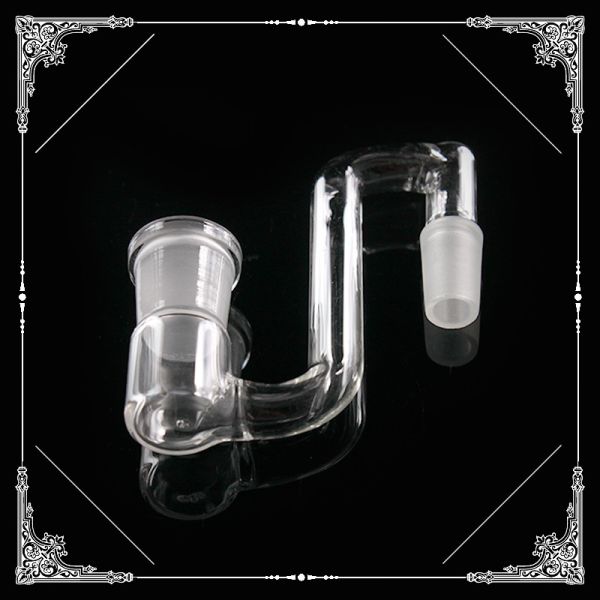 Clear Male To Female Bong Adapter Dropdown Glass Water Bongs Accessories