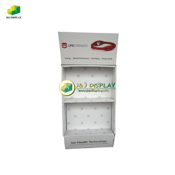 Health Product Floor Stand Cardboard Display Units Customized