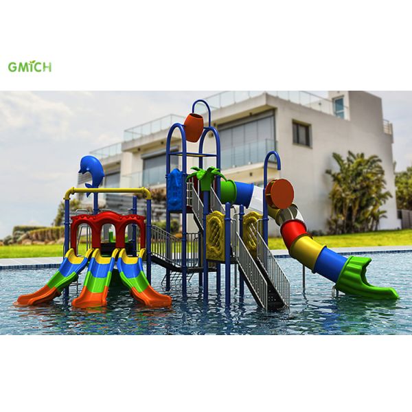 Kids Water Slide Playground Plastic Aqua Park Slide Customized Design