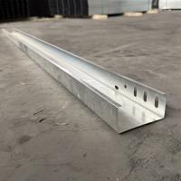 Hot Dip Galvanized Steel Cable Tray Electric Wire Cable Channel Tray Silvery Color