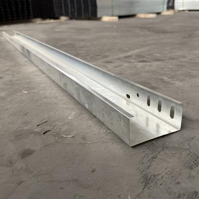 Hot Dip Galvanized Steel Cable Tray Electric Wire Cable Channel Tray Silvery Color