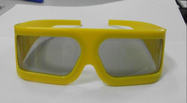 Thicken Plastic Linear Polarized 3D Glasses For 3D TV , Anti Reflective