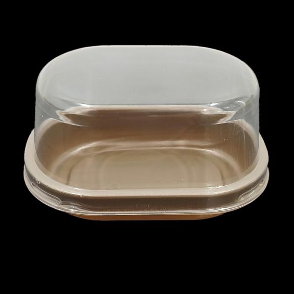 Customizable Food Grade PP Cheesecake Tray with PET Lid