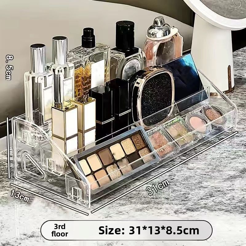 Factory Custom Eyeshadow Palette Organizer Acrylic Desktop Stand Display Rack for Cosmetic Nail Polish Storage Assembly