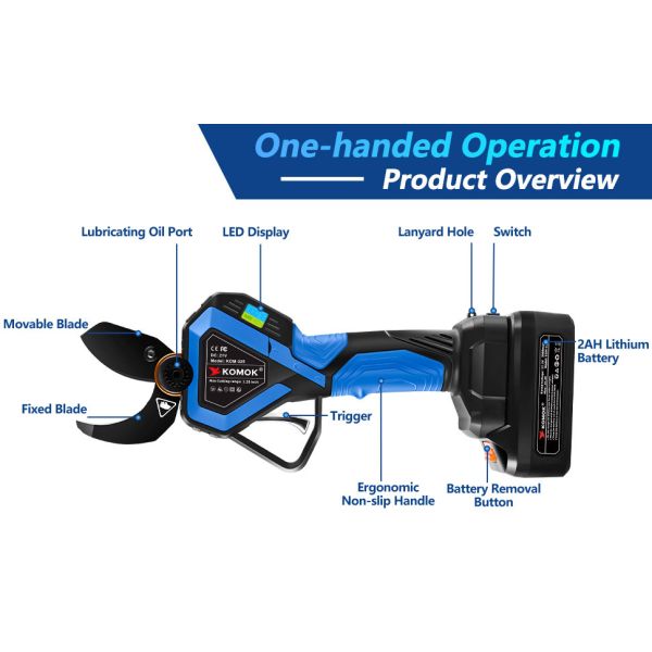 ножницы 32mm бесшнуровые подрезая, электрический резец ветви для садов садов