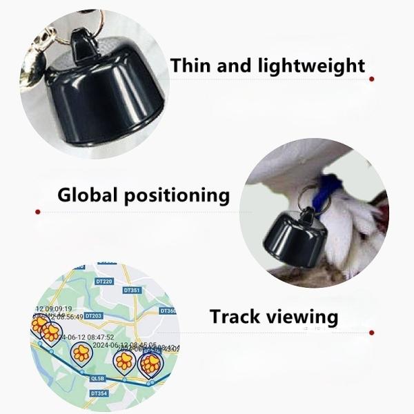 4G LTE Solar Powered Pet Smart Tracker Anti Loss Breakaway Design RFID No Monthly Fee