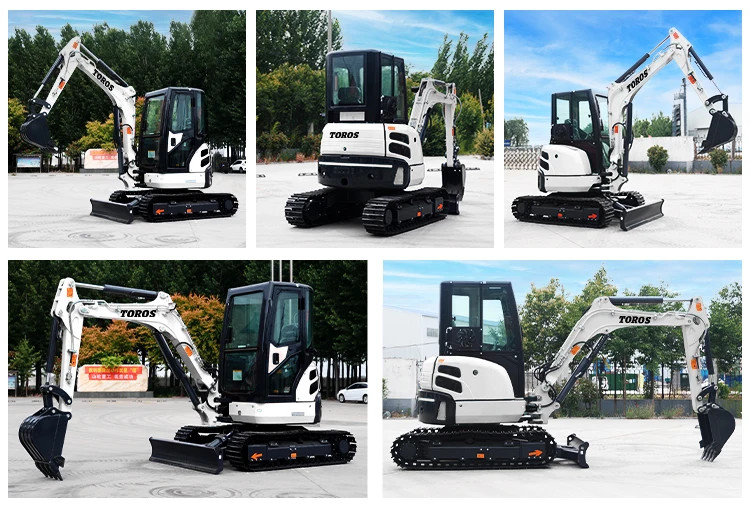 Toros 3,5 тонны мини экскаватор с двигателем Kubota Micro Digger Mult Functions bagger