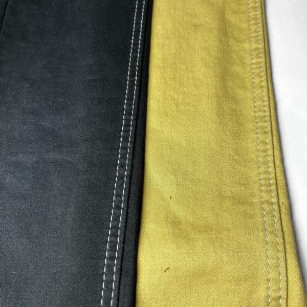 300Gsm RFD Dark Brown Denim Fabric Light Blue Jeans Fabric Cotton Poly