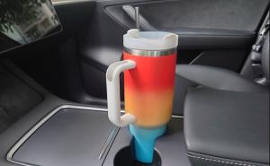 40oz de aço inoxidável Tubler com tampa e palha para água