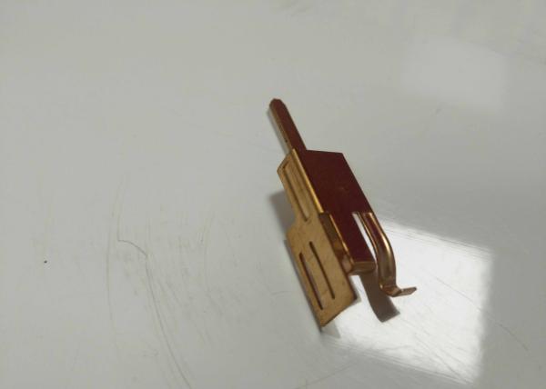 Brass Sheet Metal Stamping Parts Oem Micro Dimension 0.2-0.5mm Thickness