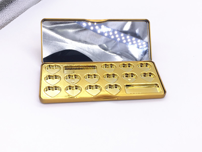 188x78x18mm Rectangle Printed Customized Perfume Gift Tin Box With Mirror For Cosmetic