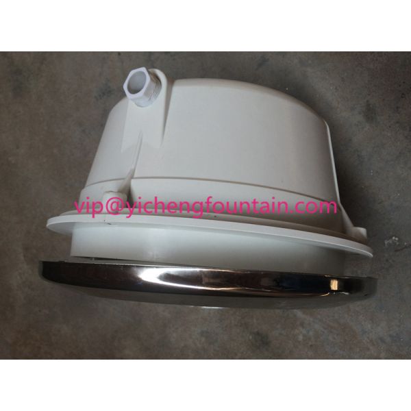 Stainless Steel Cover Underwater Swimming Pool Lights PAR56 Type With ABS White Niche