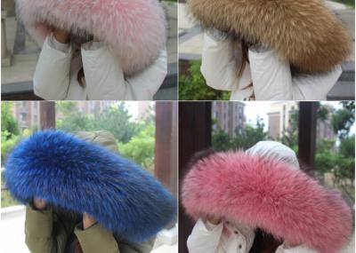 Raccoon fur collar 100% Real Raccoon Fur Collar Large fur Trim Accessories