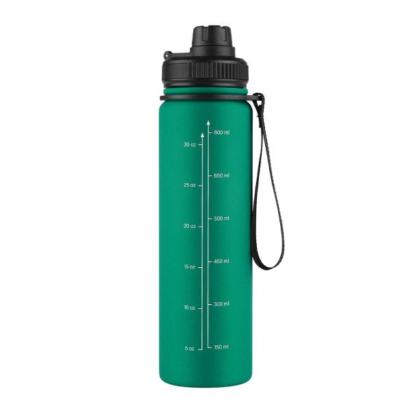 Fashion Gradient Vacuum Insulated 32 Oz Metal Water Bottle Wide Mouth With Leakproof Lid