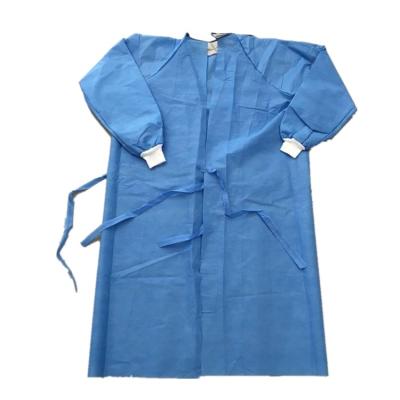 Anti Virus Plastic Disposable Gown , Full Back Plastic Medical Gown