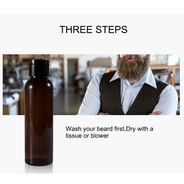 Постепенно красит продукты Skincare людей шампуня мытья бороды 100% естественный