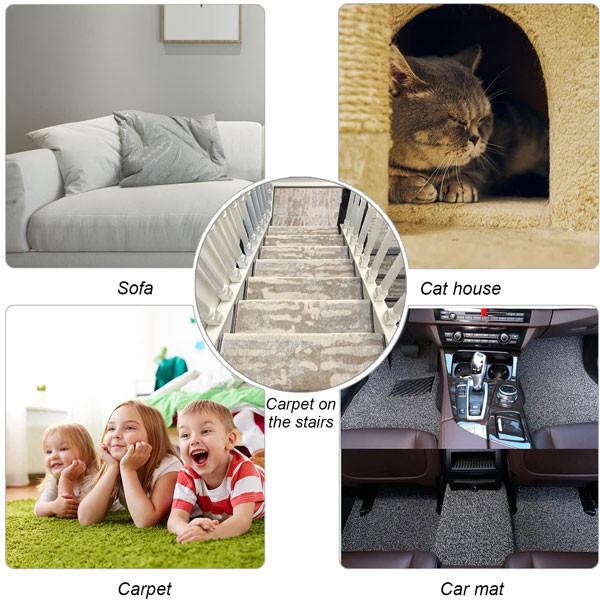 Portable Plastic Metal Uproot Lint Dust Clothes Hair Remover Roller For Couch Carpet
