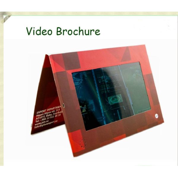 7 Inch Promotional Video Brochure Booklet , Real Estate Video Brochure