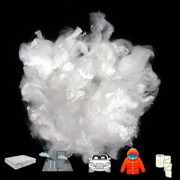 LMF Low Melt Polyester Staple Fiber Anti Distortion Anti Pilling