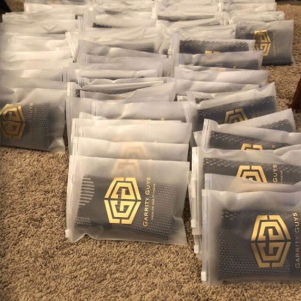 Custom Personalized Printed Logo Eve Slider Matte Frosted Zip Lock Clothing Packaging Plastic Bags With Black Zipper