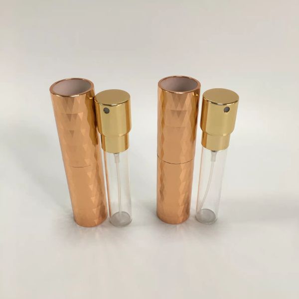 8ML Aluminum Cover Customized Design Luxury Refillable Perfume Spray Glass Bottle