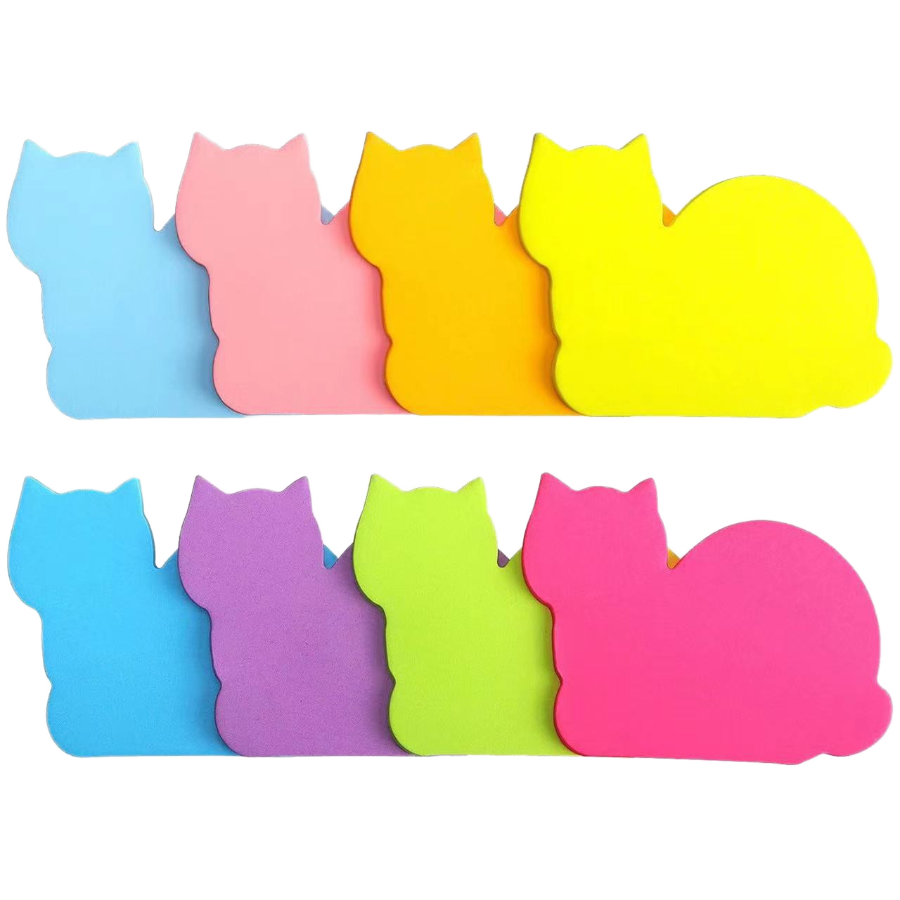 Wholesale Cute Die Cut Sticky Notes Small Kitty Cat Shape