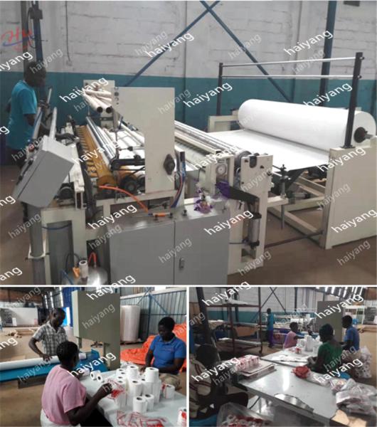 Automatic Embossed and Perforated Toilet Tissue Paper Making Kitchen Towel Rewinding Paper Machine