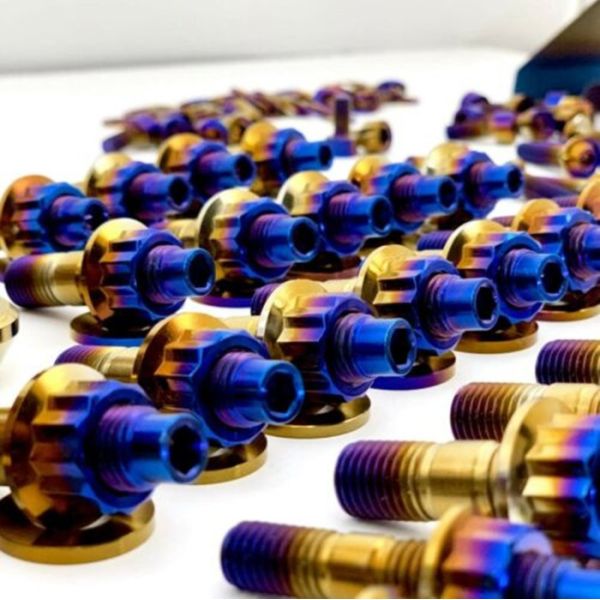 M10 X 1.25 Titanium Exhaust Manifold Studs And Nuts