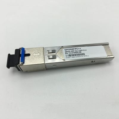 SC UPC do SC 20km TX 1490nm 2.488Gbps RX 1310nm 1.244Gbps BIDI da classe C++ de OLT Gpon SFP