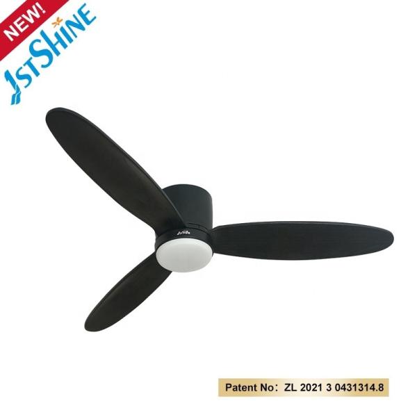 1stshine Ventilador de teto com LED e três lâmpadas de madeira corpo de lâmpada material Quarto de cama