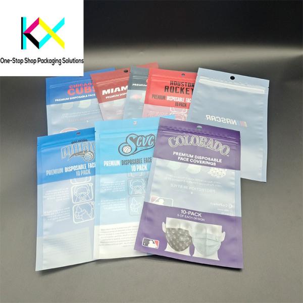 Facial Mask Medical Products Packaging Flat Zipper Medical Device Pouches OEM