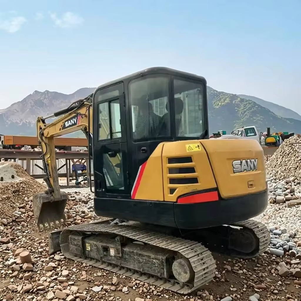 Original 2022 Year Used SANY 60 Excavator Second Hand Digger For Farming