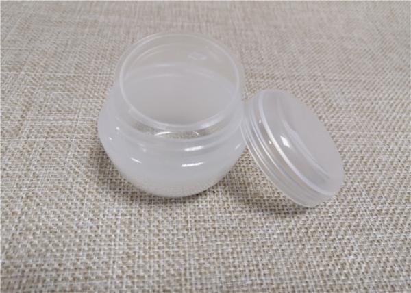 Recycable Plastic Cosmetic Jars Orange / Translucent Color Small Volume