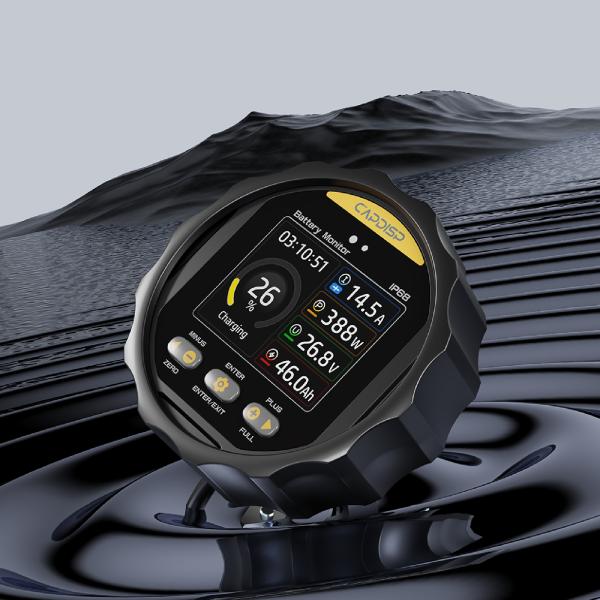 TR24 Waterproof Marine Battery Monitoring System With Color Screen 8-100V 0-500A