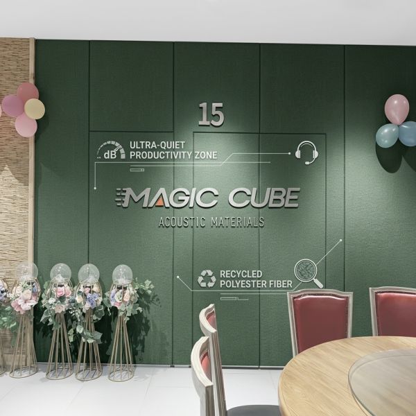 Polyester Fiber Acoustic Panel 600x1200mm 24mm Sound Absorbing Wall Board for Call Center Interior Decoration