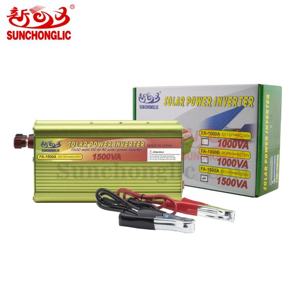FA-1500A 1500VA Modified Sine Wave Power Inverter with Reverse Protection and USB Port for Home and Solar Use