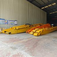 Excavadora braço longo 18 metros Prático Excavadora braço de dique Extensão para Komatsu HITACHI HYUNDAI, escavadora de longo alcance