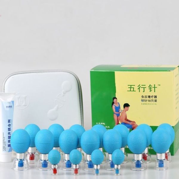 Transparent 7 Type Mix Haci Magnetic Acupressure Suction Cup Ventosa Therapy Massage Set