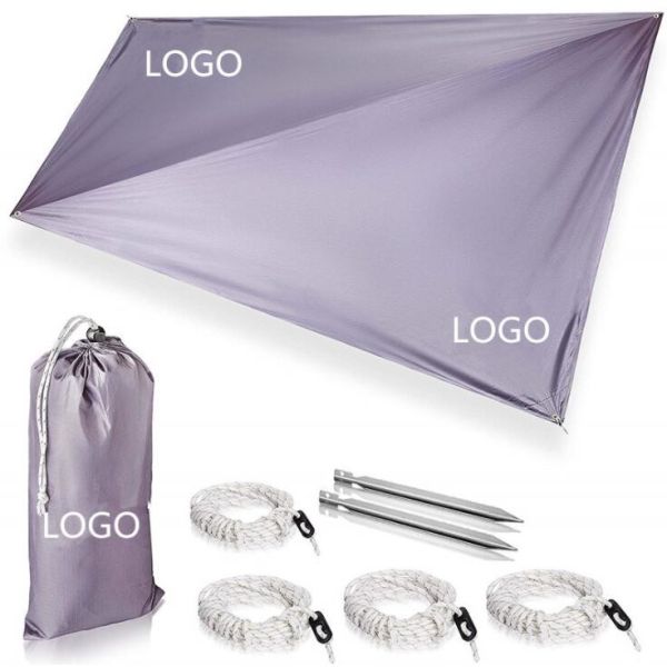 Waterproof Large Camping Rain Fly For Camping 210t Silver Cloth Material