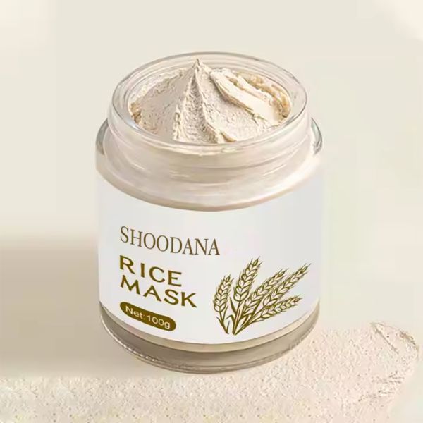 Bulk Vegan Organic Clay Face Mask Deep Cleansing Oil Control Rice Mask Brightening Rice Face Mask
