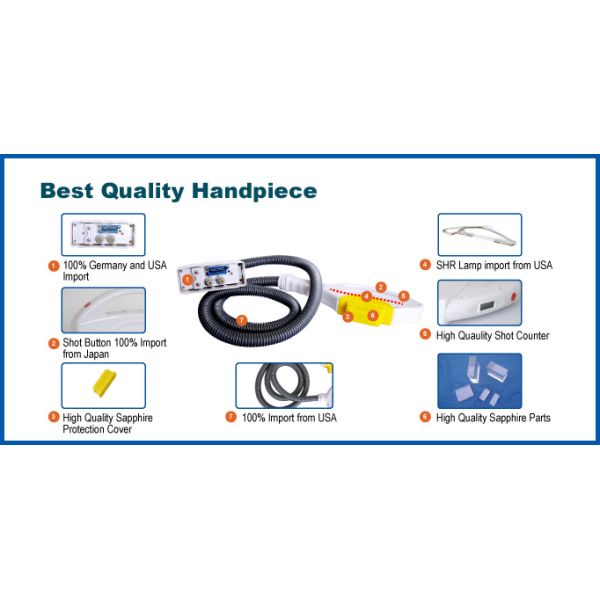 Машина для удаления волос с помощью лазера White Shell IPL для омоложения кожи