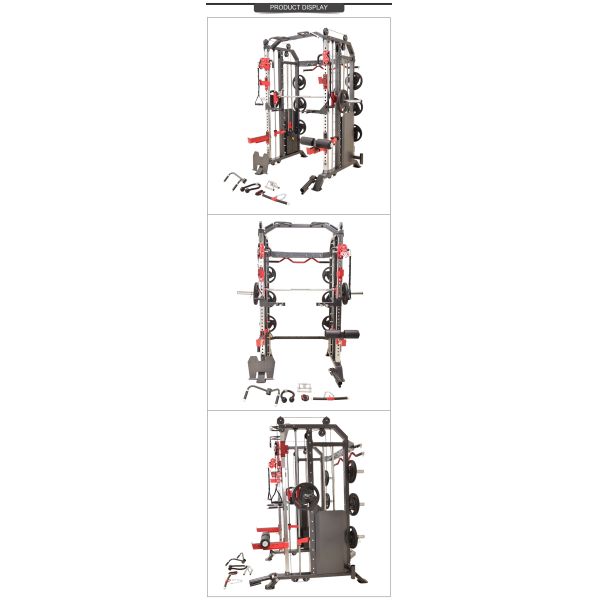 All In One Gym Multi-Functional Gym Equipment Power Rack Smith Machine With Weight Stack