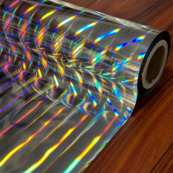 Seamless Rainbow Pattern UV Printable PET Holographic Film For Various Industries