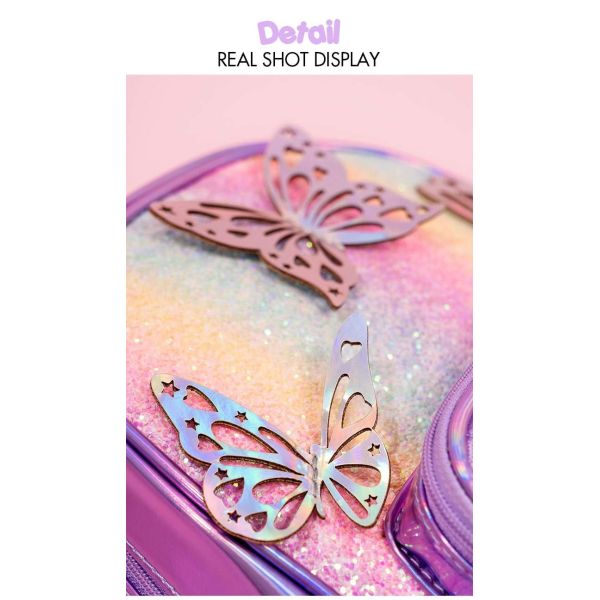 OEM ODM Childrens Washable Make Up Set With Cute Butterfly Backpack