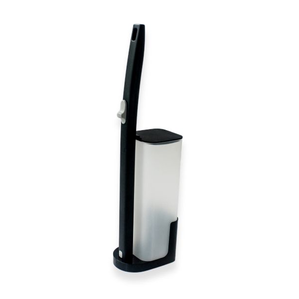 Black Disposable Toilet Brush with Replacement Heads for Efficient Cleaning