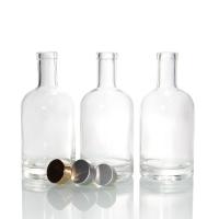 Bouteilles de vodka à base lourde préparées pour des bouteilles de liqueur de verre Bordeaux claires de 750 ml
