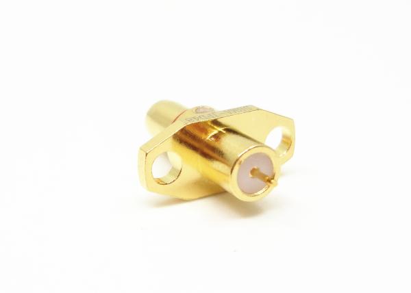 O ouro de bronze de 50 ohms chapeou o conector coaxial do Rf do mini homem de BMA