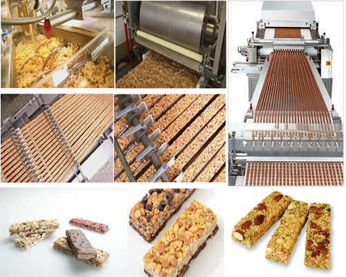 Fully Automatic Cereal Bar Nougat Bar Production Line Snack Manufacturing