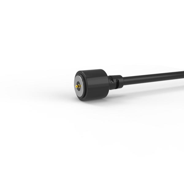 Conector negro 90A chaqueta redonda conector magnético con diseño en forma de T vida mecánica 10000 ciclo Min. Diámetro 8.0mm