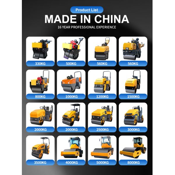 Low Price 2 Ton Road Roller Vibrating Compaction Vibratory Rolller Machine Asphalt Ride on Mini Compactor Road Roller